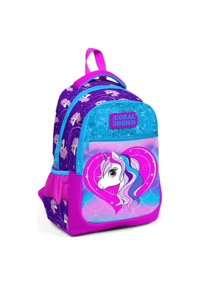 Coral High Mor Unicorn Baskılı İlkokul Sırt Çantası - Kız Çocuk 23492
