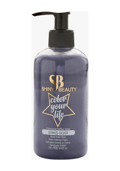 Shıny Beauty Gumus Geçici Krem Saç Boyası 250 Ml