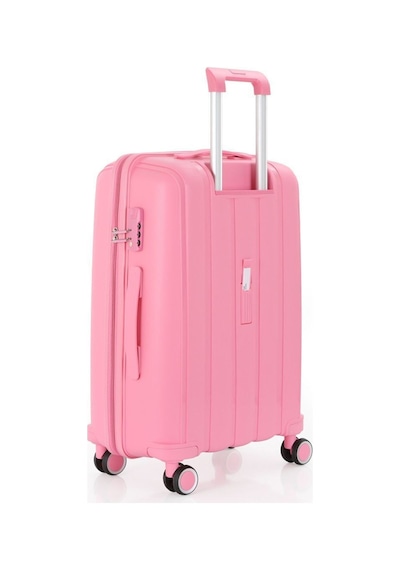 Mçs Üçlü Polipropilen Valiz Seti V305 Pembe