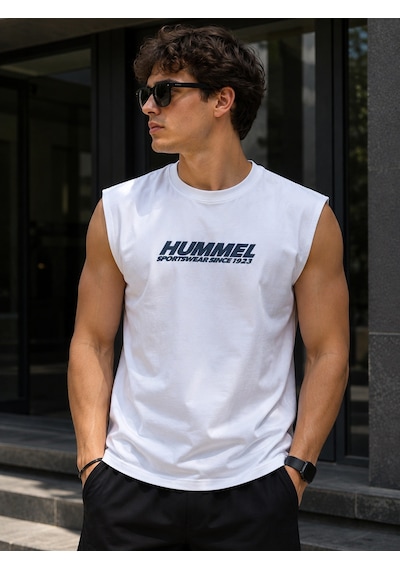 Hummel Traca Tank Top Erkek Atlet 912356 Beyaz