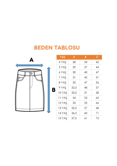 Kız Çocuk Gabardin Pileli Keten Etek 2958 Yeşil