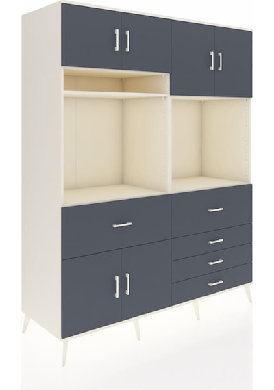 Kronos Gardrop 7 Raflı 5 Çekmeceli 6 Kapaklı 176x59x221 Aytaşı-antrasit Antrasit Kronos Gardrop 7 Raflı 5 Çekmeceli 6 Kapaklı 176x59x221 Aytaşı-antrasit Antrasit