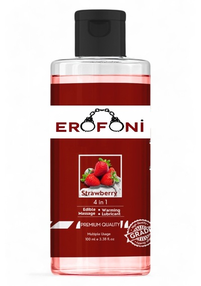 Erofoni Su Bazlı Strawberry Çilek Aromalı Kayganlaştırıcı Jel 100 Ml