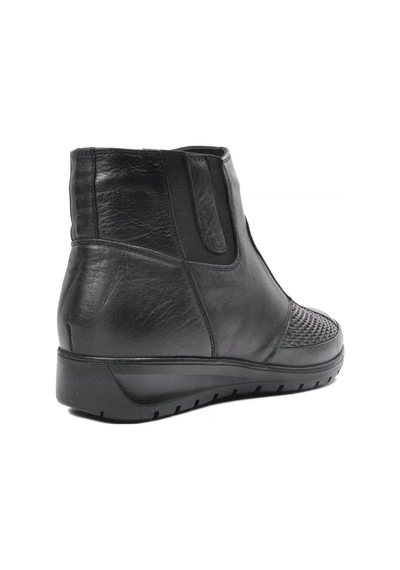 Voyager 7690 Kadın Deri Comfort Bot Siyah