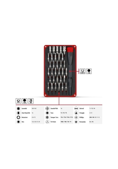Einhell 33 Parça Hassas Bits ve Elektronik Onarım Seti - 49115010