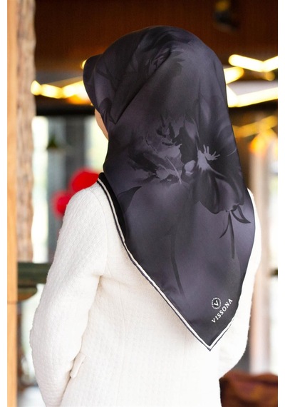 Vissona Twill İpek Eşarp - 6269 - 0029 - Kadın