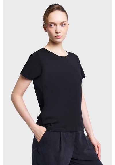 Lescon Kadın Kısa Kollu T-shirt 26y-2127 Siyah