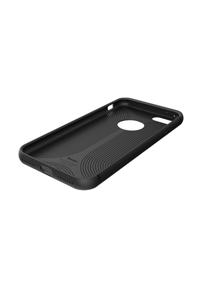 Apple Uyumlu iPhone Baseus Hermit Bracked Case 7 Plus İle Silikon Kılıf Siyah