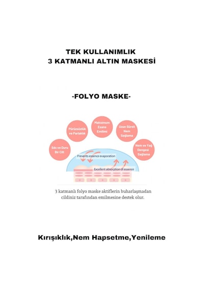 DERMAL Gold Flash Foil Göz Maskesi 4 gr