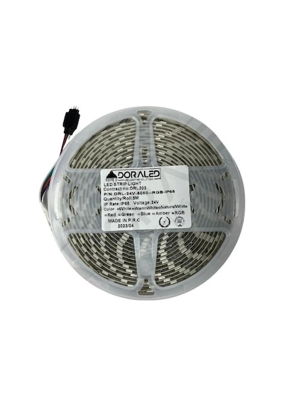 24v Rgb Şerit Led 5050 24 Volt Rgb Ip65 Şerit Led 5metre Dış Mekan İp65