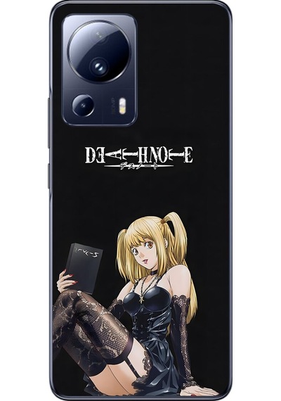 Xiaomi Mi 13 Lite Uyumlu Şeffaf Kılıf Death Note 3 Tasarımlı