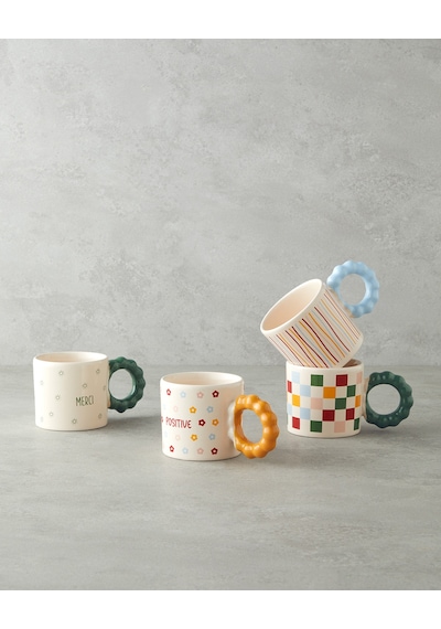 English Home Merci Seramik Kupa 260 Ml Yeşil Yeşil