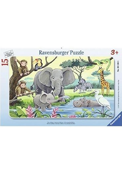 Ravensburger 15 Parça Çerçeveli Puzzle Hayvanlar 061365