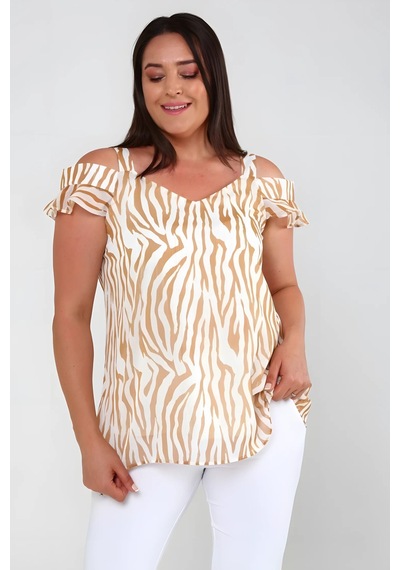 Hanezza Büyük Beden Zebra Desenli Şifon Bluz: Feminen Şıklık Ve Konfor Hardal - 526580208 Hardal Hanezza Büyük Beden Zebra Desenli Şifon Bluz: Feminen Şıklık Ve Konfor Hardal - 526580208 Hardal