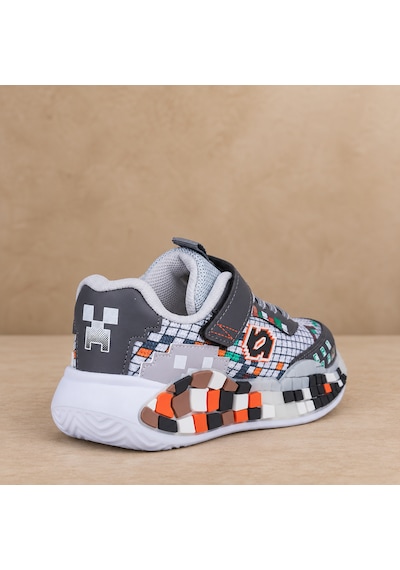 Prokids Minecraft Temalı Gri Erkek Çocuk Spor Ayakkabı Cırt Cırtlı Günlük Kaliteli Şık Sneaker 27 Gri - Siyah Prokids Minecraft Temalı Gri Erkek Çocuk Spor Ayakkabı Cırt Cırtlı Günlük Kaliteli Şık Sneaker 27 Gri - Siyah