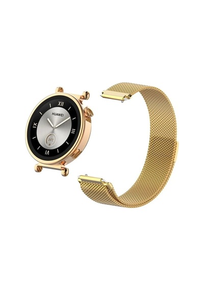 Huawei Gt5 Pro 42mm / Gt5 / Gt4 41mm Uyumlu 18mm Milanese Metal Kordon