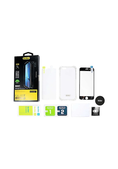Go-Des Apple Uyumlu iPhone 6 Plus Ön Arka Koruma Go Des 5 in 1 Full Body Shield ZORE-220511 Beyaz