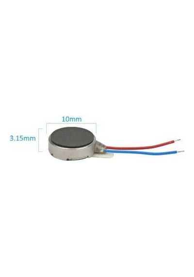 Şaftsız Titreşim Motoru Çap=10Mm, Kalınlığı=3Mm Arduino