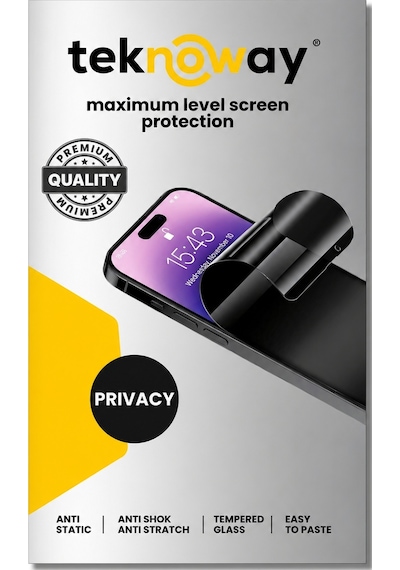 Tw Apple iPhone Uyumlu 11 Pro/x/xs Antistatik Ekran Koruyucu Hayalet