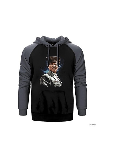 Atatürk Baş Komutan Sarı Renk Reglan Kol Sweatshirt / Hoodie