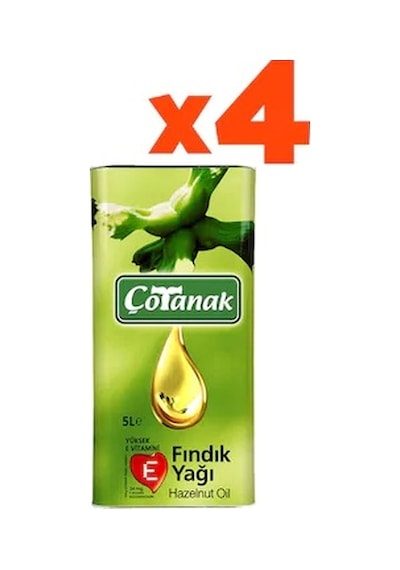 Çotanak Fındık Yağı Teneke 4 x 5 L