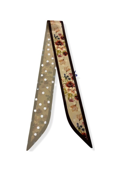 Tarzını Seç Çiçek Zerafeti Fular Bandana Estascarf 100x9 Cm