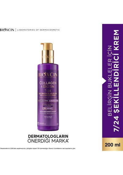 Collagen & Biotin 7/24 Şekillendirici Krem 200 Ml - Elektriklenme Karşıtı