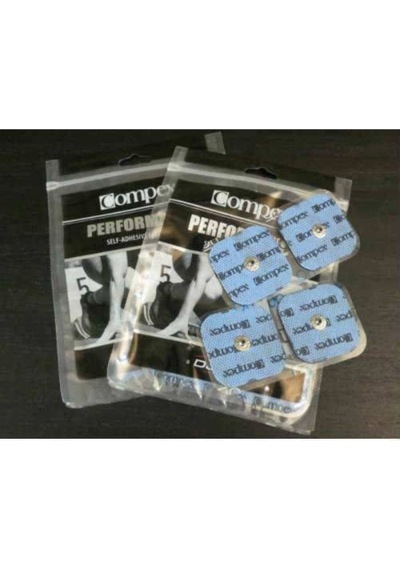 Pakette 8 Adet Compex Performance 5 x 5 Cm Çıtçıtlı Elektrot
