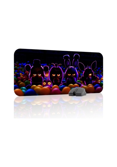 Five Nights At Freddy's Dikişli Kauçuk Oyuncu Mousepad V3 - 70x30 Xl Gaming Mouse Pad