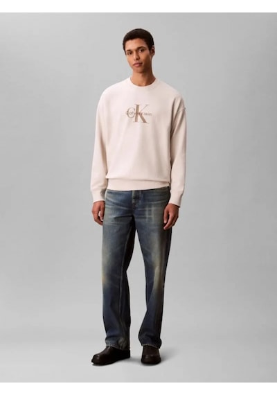 Calvin Klein Jeans Uzun Kollu 350gr Penye Monologolu Bisiklet Yaka Erkek Beyaz Sweatshirt Lv04rd242g Beyaz Calvin Klein Jeans Uzun Kollu 350gr Penye Monologolu Bisiklet Yaka Erkek Beyaz Sweatshirt Lv04rd242g Beyaz