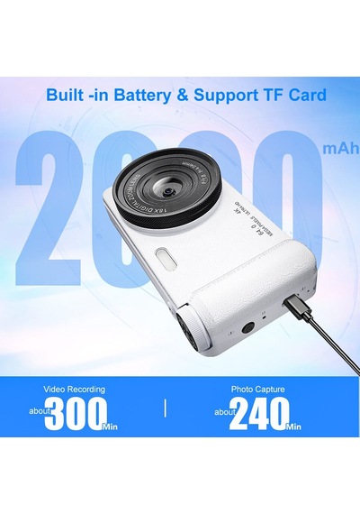 MKN02 4K Ultra HD Dijital Fotoğraf Makinesi Döner Ekranlı Kompakt Kamera-1732