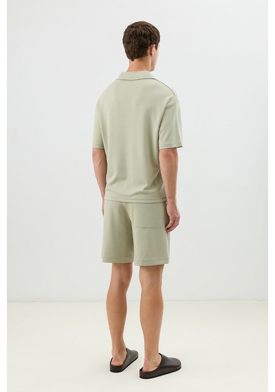 Antioch Polo Yaka Basic T-shirt Haki