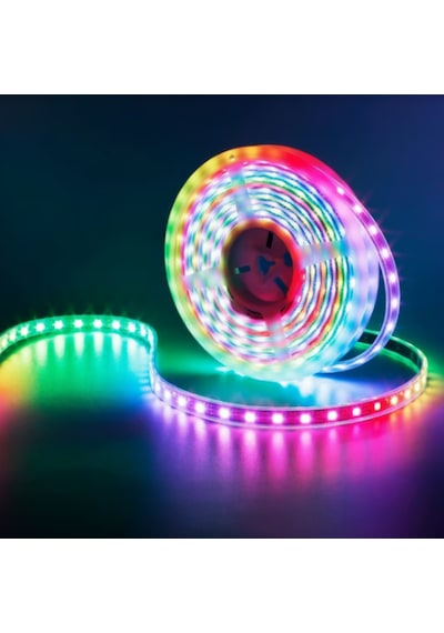 Rgb Hortum Esnek Şerit Led 10 Metre + 220v Fiş 10 Metre