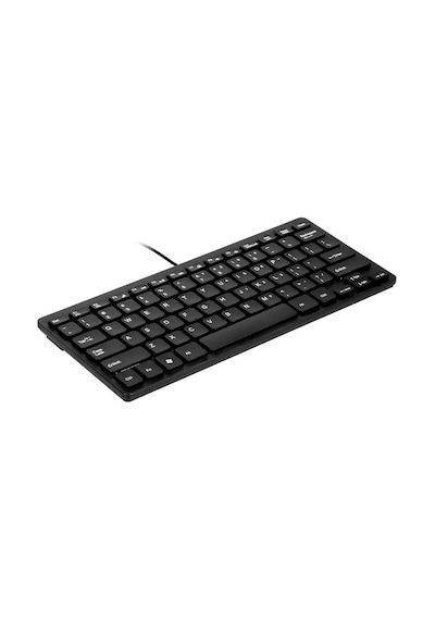 K1000 Mini Klavye 78 Tuşlu Mini Klavye Usb Powered Kablolu Klavye Çikolata Klavye Taşınabilir