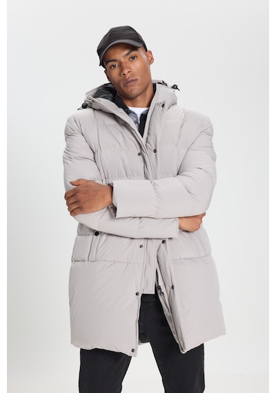 AC&Co / Altınyıldız Classics Erkek Tas Standart Fit Normal Kesim Kapüşonlu Dik Yaka Yan Cepli Kaban Taş AC&Co / Altınyıldız Classics Erkek Tas Standart Fit Normal Kesim Kapüşonlu Dik Yaka Yan Cepli Kaban Taş