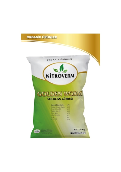 Nitroverm %100 Organik Solucan Gübresi 30 KG