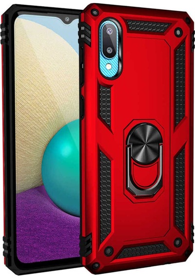Galaxy A02 Kılıf Zore Vega Kapak Kırmızı
