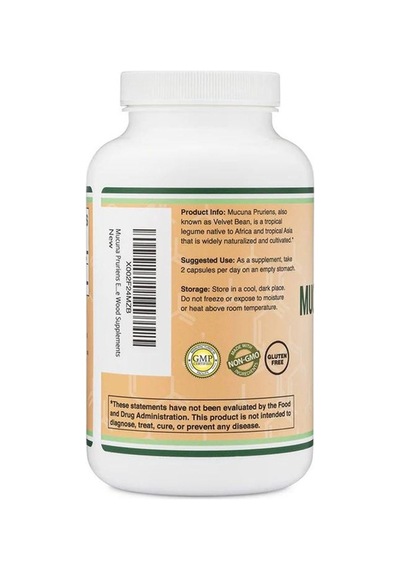 Mucuna Puriens Extract 1000mg 210 Veg. Kapsül.usa Vers.