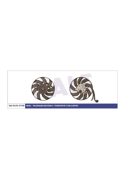 KALE 417100 FAN MOTORU TRANSPORTER T5 03- SAĞ TARAF 350W-295mm
