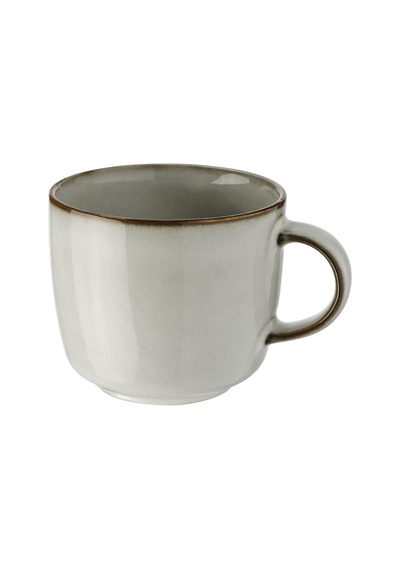 Ikea Gladelıg Seramik Kupa 8 Cm 370 Ml Krem - Gri 1 Parça Çok Renkli