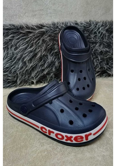 Croxer Lacivert Unisex Ortopedik Doktor Aşçı Hastane Plaj Ve Günlük Ev Terliği