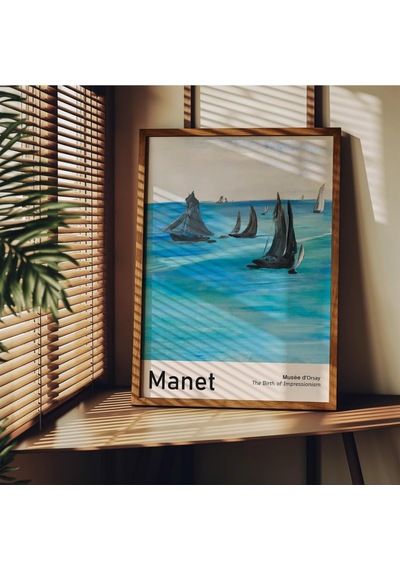 Manet Çerçevesiz Poster, Modern Dekoratif Çerçevesiz Poster, Tablo, Manet, 21 X 30