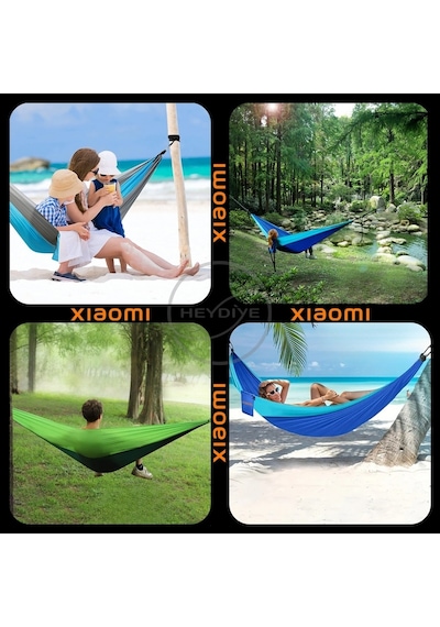Xiaomi Heyshake Outdoor Kamp Hamağı - Geliştirilmiş Hibrit Seri - 220x90 Cm - 225kg Dayanıklılık Gri
