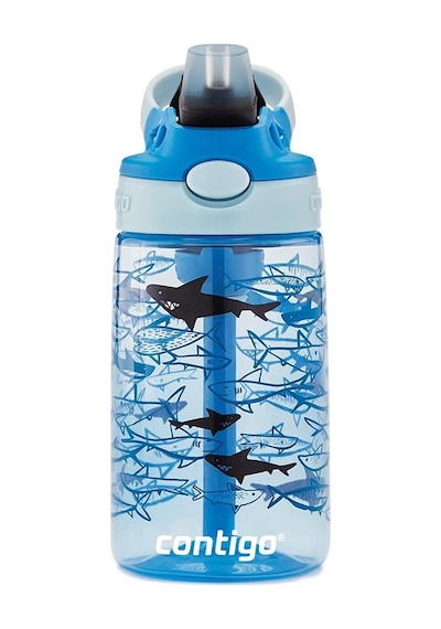 Contigo Gizmo Flip Pro Sharks Tritan Çocuk Suluğu 420ml Açık Mavi