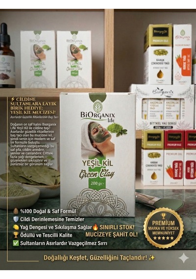 Life Yeşil Kil 200 G %100 Doğal Kil Maskesi Cilt Arındırıcı