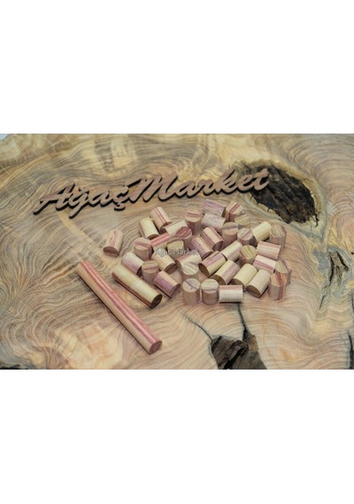 Tulip Wood - Lale Ağacı Tesbihlik Yuvarlanmış Hazır Paket