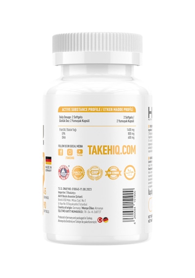 Hıq Omega 3 Pure 90 Softgels