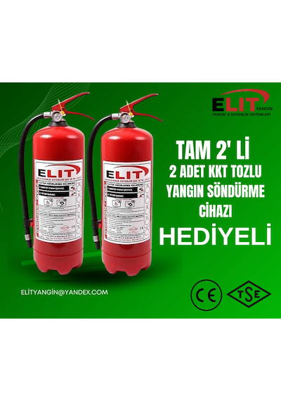 6 Kg Kkt Tozlu Yangın Söndürme Tüpü 2 ' Li Paket