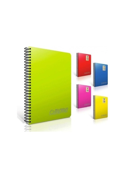 Chromo Pp Kapaklı A4 Spiralli 60 Yaprak Kareli Defter 12'li Paket