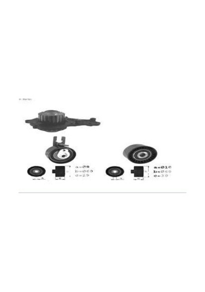 GATES KP15598XS TRİGER EKSANTRİK GERGİ SETİ + SU POMPASI SCUDO /